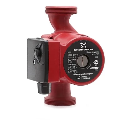 Насосы циркуляционные Grundfos UPS-N поверхностные, корпус - нержавеющая сталь, мощность - 0.045-0.06кВт, напор - 3.7-5м, производительность - 48-72л/мин, 220В