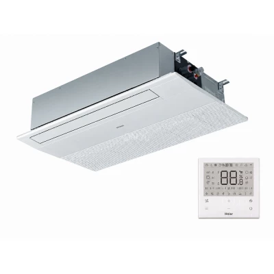 Блок внутренний Haier Super Match Plus AB25S2SA1FA кассетный, инверторный, однопоточный, мощность охлаждения - 4.3кВт, мощность обогрева - 4.6кВт, 220В
