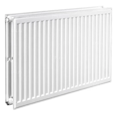 Радиаторы стальные панельные Heaton Ventil Compact, тип 11, 600х400-3000мм, настенные, присоединение резьбовое - 1/2″, теплоотдача - 554-4158Вт, подключение - нижнее, справа, с термостатическим вентилем, материал - сталь, цвет - белый RAL9016
