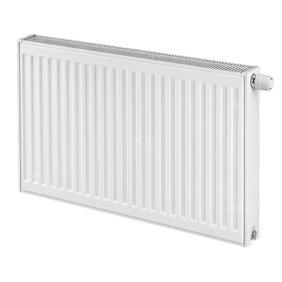 Радиатор стальной панельный Heaton Ventil Compact, тип 22, 500х1500мм, настенный, присоединение резьбовое - 1/2″, теплоотдача - 3308Вт, подключение - нижнее, универсальное, с термостатическим вентилем, материал - сталь, цвет - белый RAL9016