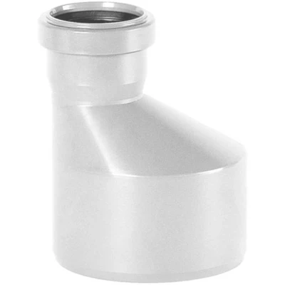 Редуктор НПВХ Россия Дн110х50 бесшумный, для внутренней канализации, белый