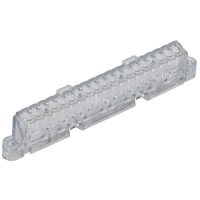 Суппорт IEK UNION для шин в корпусе, ширина - 4 модуля, корпус - пластик, цвет - прозрачный UIC-KP00D-S-04