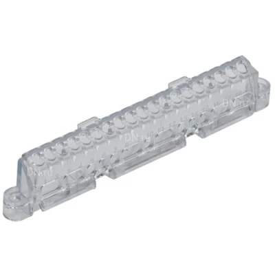 Суппорты IEK UNION для шин в корпусе, корпус - пластик, цвет - прозрачный