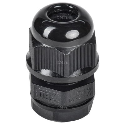 Сальник IEK MG 12, диаметр проводника 4-8мм, корпус - полиамид, цвет - черный, упаковка - 1шт, IP68 YSA20-06-12-68-K02