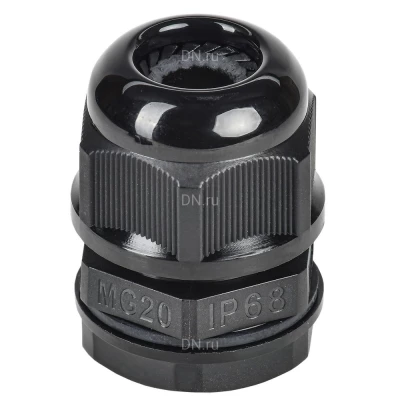 Сальник IEK MG 20, диаметр проводника 8,5-14мм, корпус - полиамид, цвет - черный, упаковка - 1шт, IP68 YSA20-10-20-68-K02