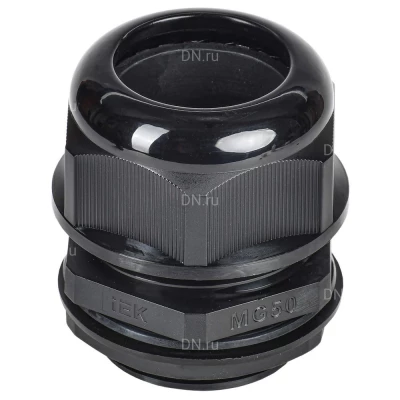 Сальник IEK MG 50, диаметр проводника 31-41мм, корпус - полиамид, цвет - черный, упаковка - 15шт, IP68 YSA20-36-50-68-K02