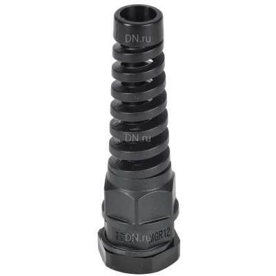Сальник IEK MGR 22 с гибким отводом d=10-14мм, корпус - пластик, цвет - черный, упаковка - 1шт, IP68 YSA23-12-22-68-K02