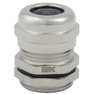 Сальник IEK PGM 13,5, диаметр проводника 6-12мм, корпус - латунь, цвет - серый, упаковка - 20шт, IP68 YSA50-12-20-68-K23