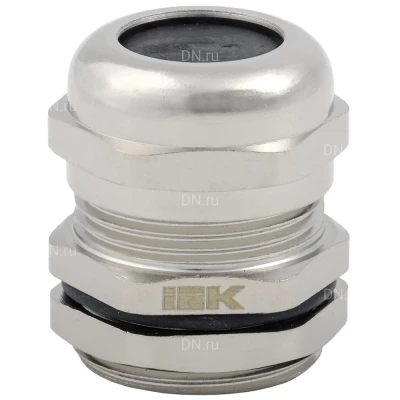 Сальник IEK PGM 16, диаметр проводника 10-14мм, корпус - латунь, цвет - серый, упаковка - 20шт, IP68 YSA50-14-22-68-K23