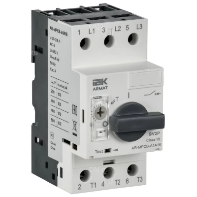 Автоматические выключатели защиты двигателя IEK ARMAT GV2P