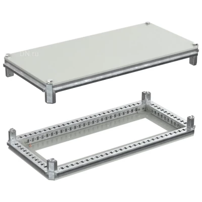 Крыша и основание IEK FORMAT 400х800мм, под фланец, ширина - 400мм, глубина - 800мм, материал - сталь, с порошковым покрытием, цвет - серый, FO-00-KOF-040-080