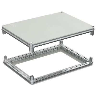 Крыша и основание IEK FORMAT 600х800мм, под фланец, ширина - 600мм, глубина - 800мм, материал - сталь, с порошковым покрытием, цвет - серый, FO-00-KOF-060-080