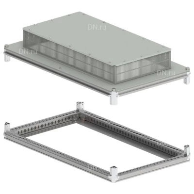 Крыша и основание IEK FORMAT 600х1000мм, под фланец, ширина - 600мм, глубина - 1000мм, материал - сталь, с порошковым покрытием, IP31, цвет - серый, FO-00-KOF-060-100-31