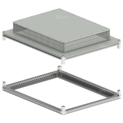 Крыша и основание IEK FORMAT 800х1000мм, под фланец, ширина - 800мм, глубина - 1000мм, материал - сталь, с порошковым покрытием, IP31, цвет - серый, FO-00-KOF-080-100-31