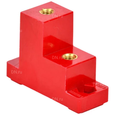 Изоляторы ступенчатые IEK ИС2 силовые, материал - полимер, цвет - красный