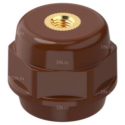 Изоляторы IEK SM опорные, материал - полимер, цвет - коричневый
