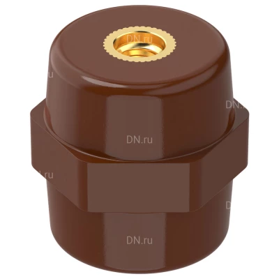 Изолятор IEK SM30 (М6) опорный, материал - полимер, цвет - коричневый, YIS11-30-06-K05