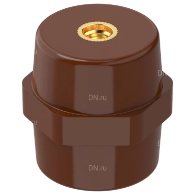 Изолятор IEK SM45 (М8) опорный, материал - полимер, цвет - коричневый, YIS11-45-08-K05