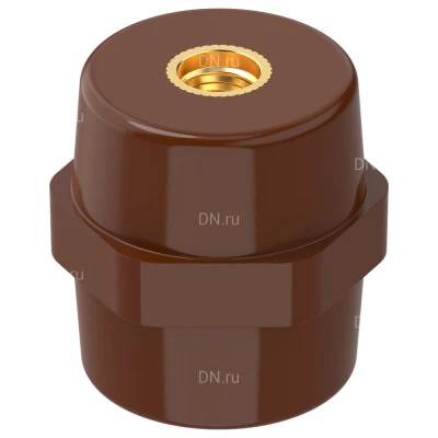 Изолятор IEK SM45 (М10) опорный, материал - полимер, цвет - коричневый, YIS11-45-10-K05