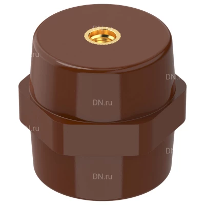 Изолятор IEK SM50 (М8) опорный, материал - полимер, цвет - коричневый, YIS11-50-08-K05