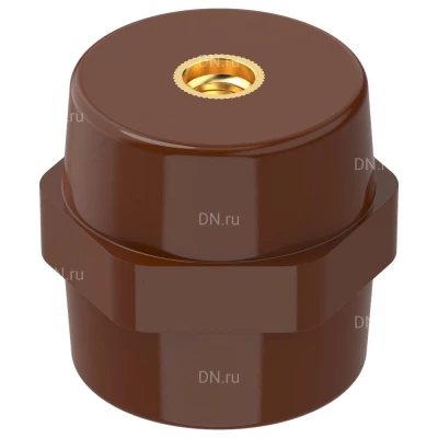 Изолятор IEK SM50 (М10) опорный, материал - полимер, цвет - коричневый, YIS11-50-10-K05