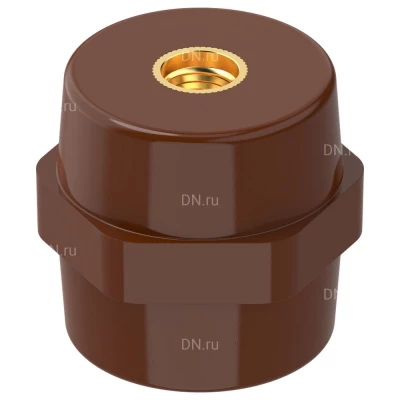 Изолятор IEK SM50 (М12) опорный, материал - полимер, цвет - коричневый, YIS11-50-12-K05
