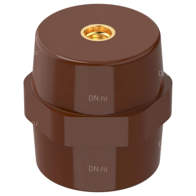 Изолятор IEK SM60 (М10) опорный, материал - полимер, цвет - коричневый, YIS11-60-10-K05