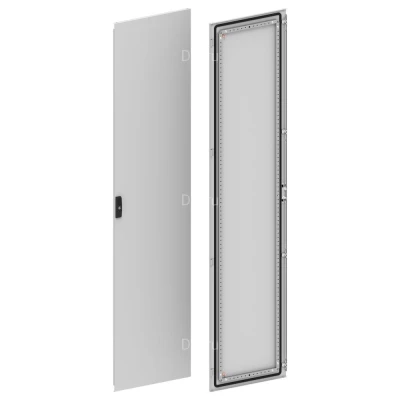 Дверь двустворчатая IEK FORMAT 2200х500мм (створка 1), высота - 2200мм, ширина - 500мм, IP54, материал - сталь, с порошковым покрытием, цвет - серый, YKM40D-FO-DMD1-220-050