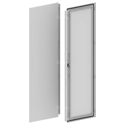 Дверь двустворчатая IEK FORMAT 2200х600мм (створка 2), высота - 2200мм, ширина - 600мм, IP54, материал - сталь, с порошковым покрытием, цвет - серый, YKM40D-FO-DMD2-220-060