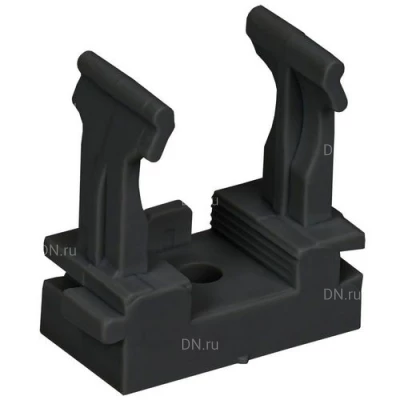Держатели IEK ELASTA CFM Дн16-20 для гофрированных труб, под монтажный пистолет, материал - пластик, цвет - черный