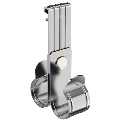 Зажим балочный IEK HDZ 1-5мм под трубу 20мм двойной, вертикальный, корпус - сталь, CME21-BZTD-020-HDZ (упаковка 1шт)