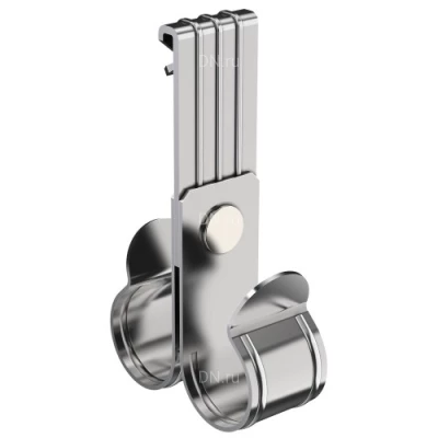 Зажимы балочные IEK HDZ под трубу, двойные, вертикальные, корпус - сталь