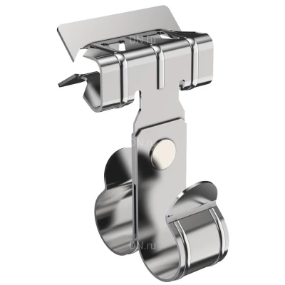 Зажим балочный IEK HDZ 8-14мм под трубу 32мм двойной, корпус - сталь, CME40-BZTD-032-HDZ (упаковка 1шт)