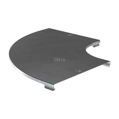 Крышки поворотов плавных горизонтальных IEK ESCA CPG01D HDZ 90гр для кабельного лотка, тип Г01, корпус - сталь, цвет - светло-серый