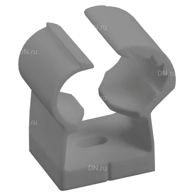 Клипсы с фиксатором для гладких труб IEK материал - пластик