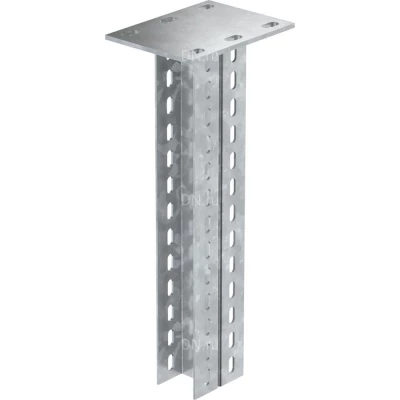 Кронштейн потолочный двойной IEK 600мм, корпус - сталь горячеоцинкованная, цвет - серый, упаковка - 2шт CLW10-KPD-600-HDZ