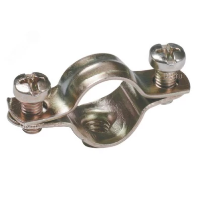 Скобы металлические IEK двухкомпонентные