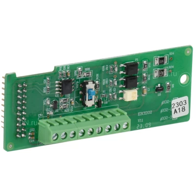 Плата расширения входов/выходов ONI Modbus RS485 EC-A150-IO2-1 2DI 1RO для преобразователя частоты A150, 2 цифровых входа, 1 релейный выход