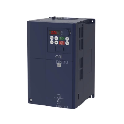 Преобразователь частоты ONI FC-431 FC-431-33-075G11PT, со встроенным тормозным модулем, мощность - 7.5-11кВт, ток нагрузки - 17-25А, напряжение - 380В