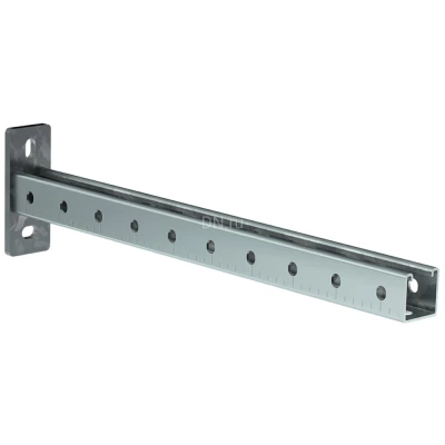 Консоль IEK STRUT 41х41-400 EZ, корпус - сталь, цвет - серый, количество в упаковке - 2шт. CLM50D-CSO-41-41-04