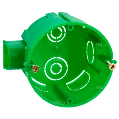 Коробка установочная IEK КМ40004-10 блочная для твердых стен безгалогенная (HF) 68х45мм (со стыковочным узлом), материал - полипропилен, IP20 UKT10-068-045-000-A-S