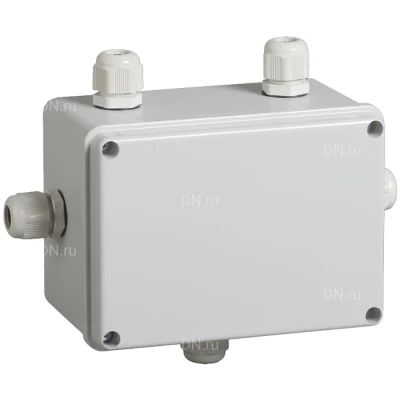 Коробка распаячная IEK КМ41331 для открытой проводки безгалогенная (HF), 5 гермовводов PG11, 150х110x85мм, материал - пластик, цвет - серый, IP55, упаковка - 28шт. UKO10-150-110-085-K51-55
