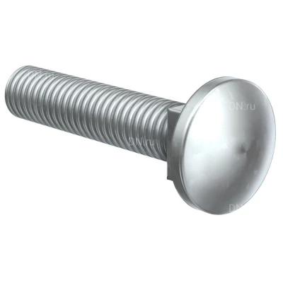 Винт IEK M6х30мм HDZ с гладкой головкой и квадратным подголовником, корпус - сталь, CMZ11-VT-06-030-HDZ (упаковка 100шт)