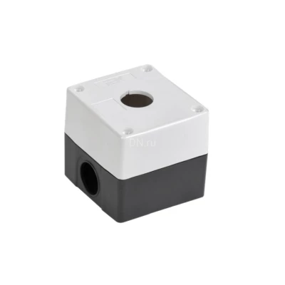 Корпус поста IEK КП101-Р Ду22, для кнопок управления 1 место, белый, степень защиты IP54