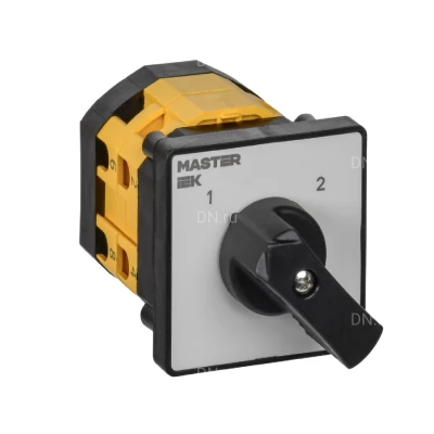 Переключатель кулачковый IEK MASTER MI-CS10-063-056 63А, 2-позиционный, 3 полюса, напряжение питания 230/400/690B, степень защиты IP20