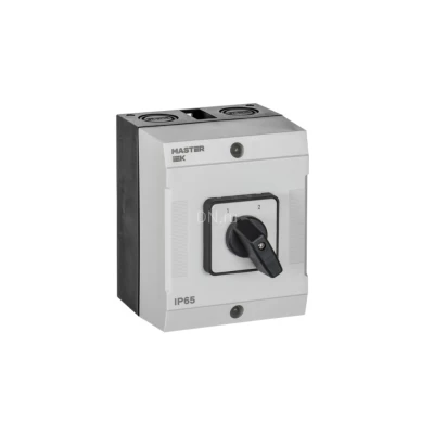 Переключатель кулачковый в боксе IEK MASTER MI-CS20-010-055 10А, 2-позиционный, 2 полюса, напряжение питания 690B, степень защиты IP65