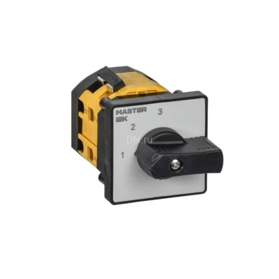 Переключатель кулачковый IEK MASTER MI-CS10-010-082 10А, 3-позиционный, 2 полюса, напряжение питания 230/400/690B, степень защиты IP20