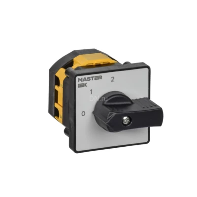 Переключатель кулачковый IEK MASTER MI-CS10-010-107 10А, 3-позиционный, 1 полюса, напряжение питания 230/400/690B, степень защиты IP20