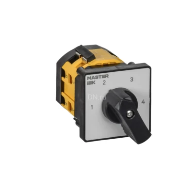 Переключатель кулачковый IEK MASTER MI-CS10-010-083 10А, 4-позиционный, 2 полюса, напряжение питания 230/400/690B, степень защиты IP20