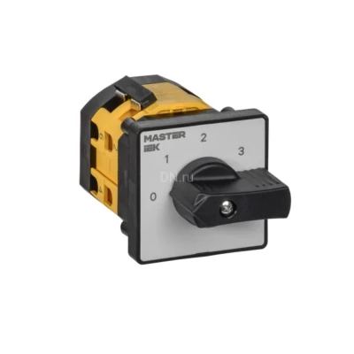 Переключатель кулачковый IEK MASTER MI-CS10-010-110 10А, 6-позиционный, 3 полюса, напряжение питания 230/400/690B, степень защиты IP20